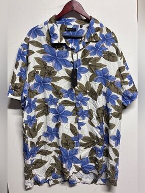 AMERICAN TALL: Men’s Short Sleeve Hawaiian Resort Wear XL Tall New